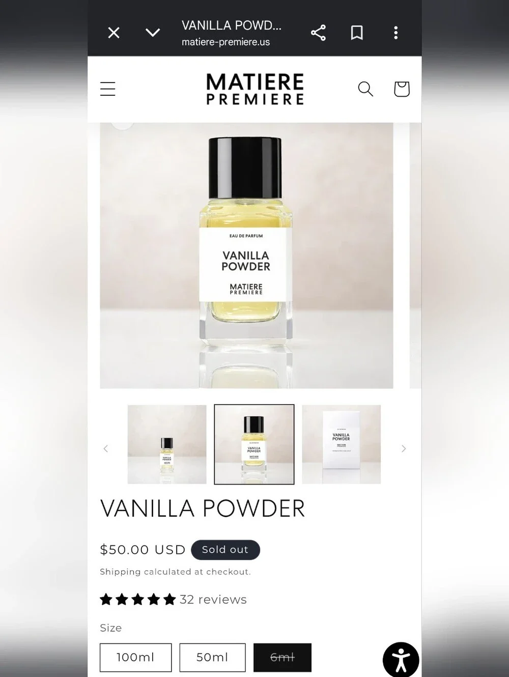 Matiere Premiere Vanilla Powder